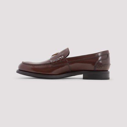 PRADA Brushed Leather Loafers for Men