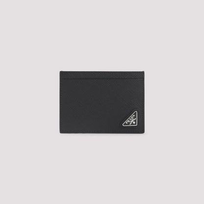 PRADA Mini Saffiano Leather Cardholder