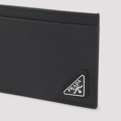 PRADA Mini Saffiano Leather Cardholder