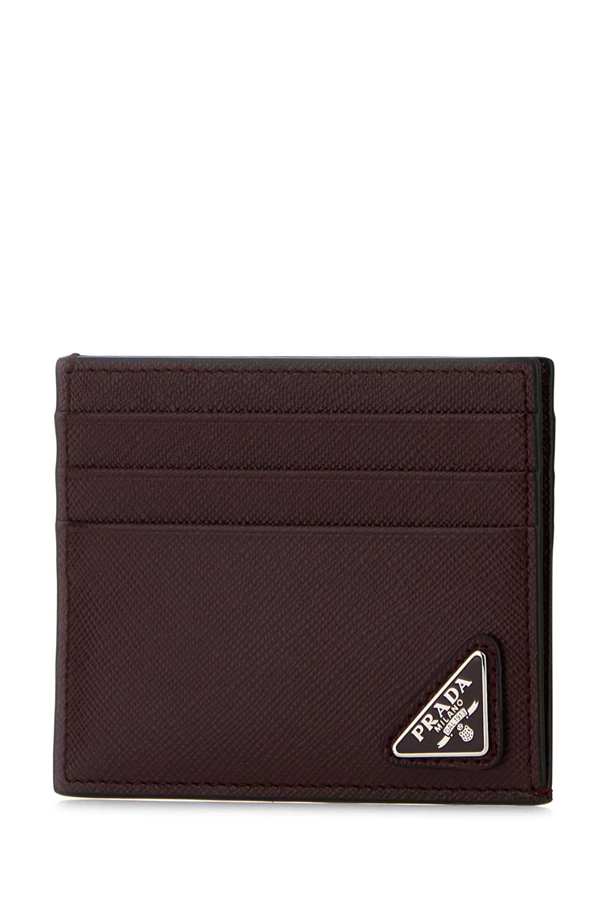 PRADA Mini Leather Card Holder