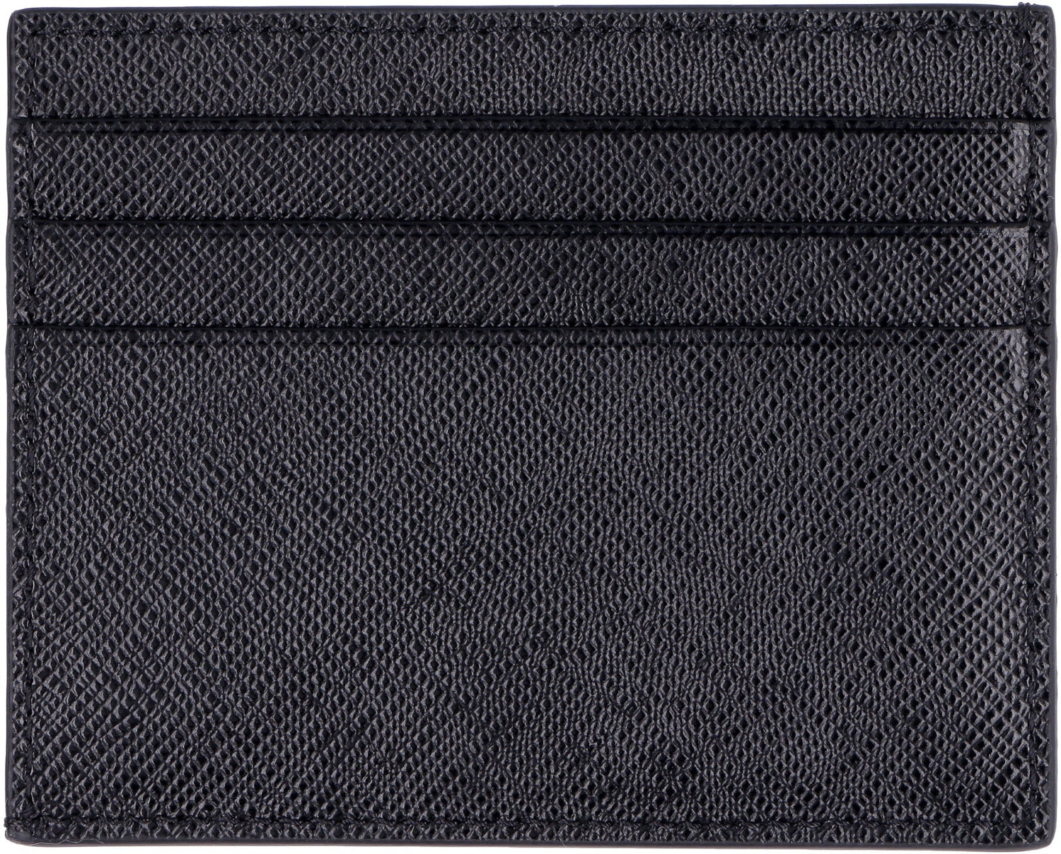 PRADA Mini Saffiano Leather Credit Card Holder