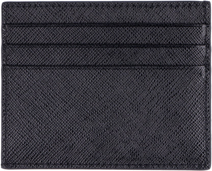PRADA Mini Saffiano Leather Credit Card Holder