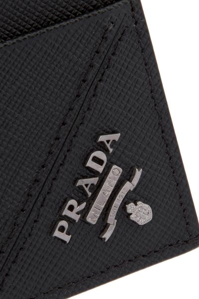 PRADA Saffiano Leather Mini Card Holder