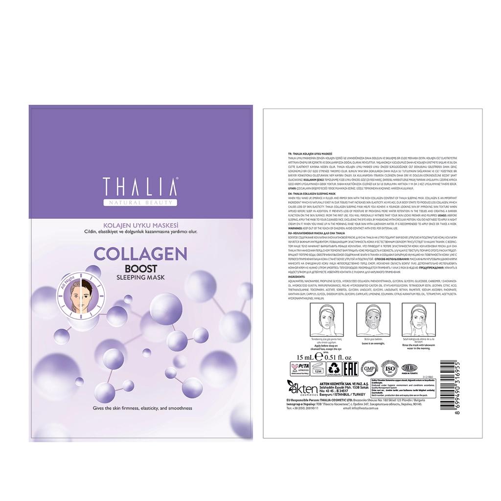 Thalia Collagen Sleeping Mask for Firming &amp; Hydration 15 ml