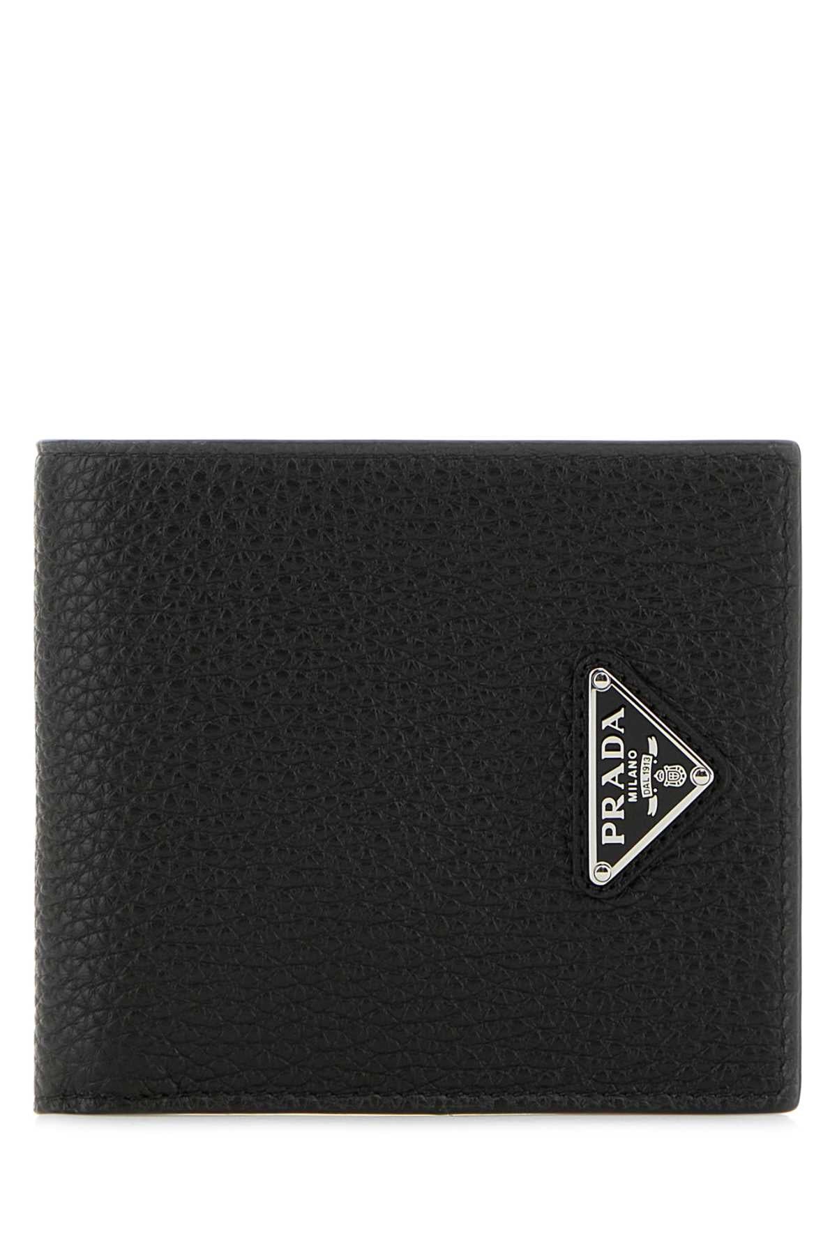 PRADA Mini Leather Wallet with Logo