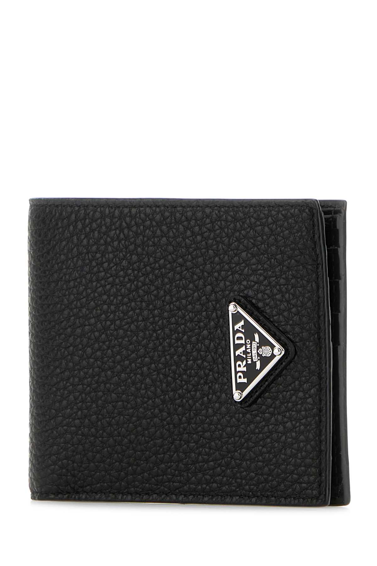 PRADA Mini Leather Wallet with Logo