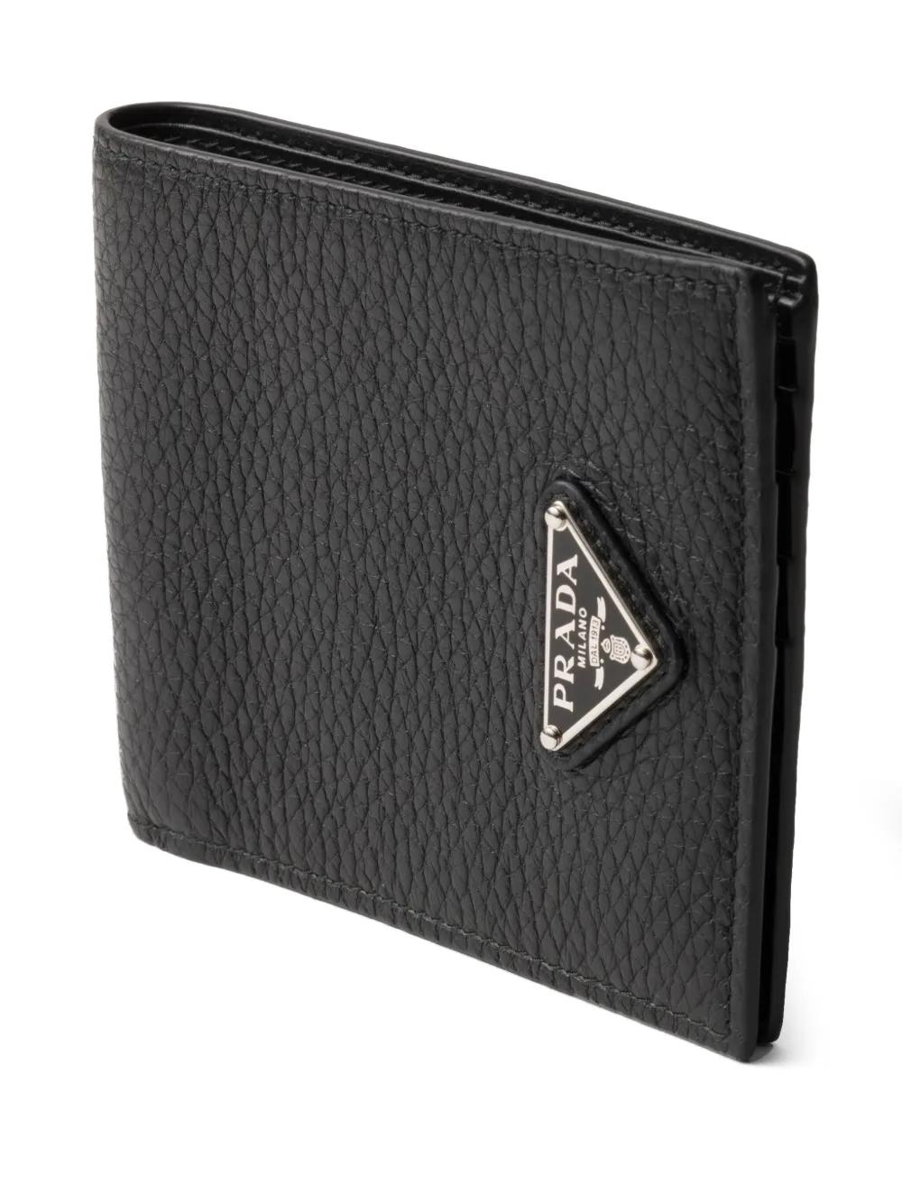 PRADA Mini Leather Wallet with Logo