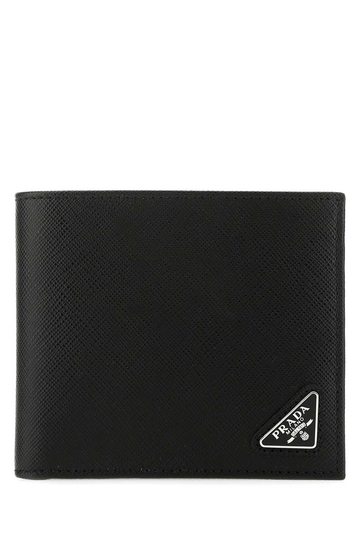 PRADA Mini Leather Flap-Over Wallet