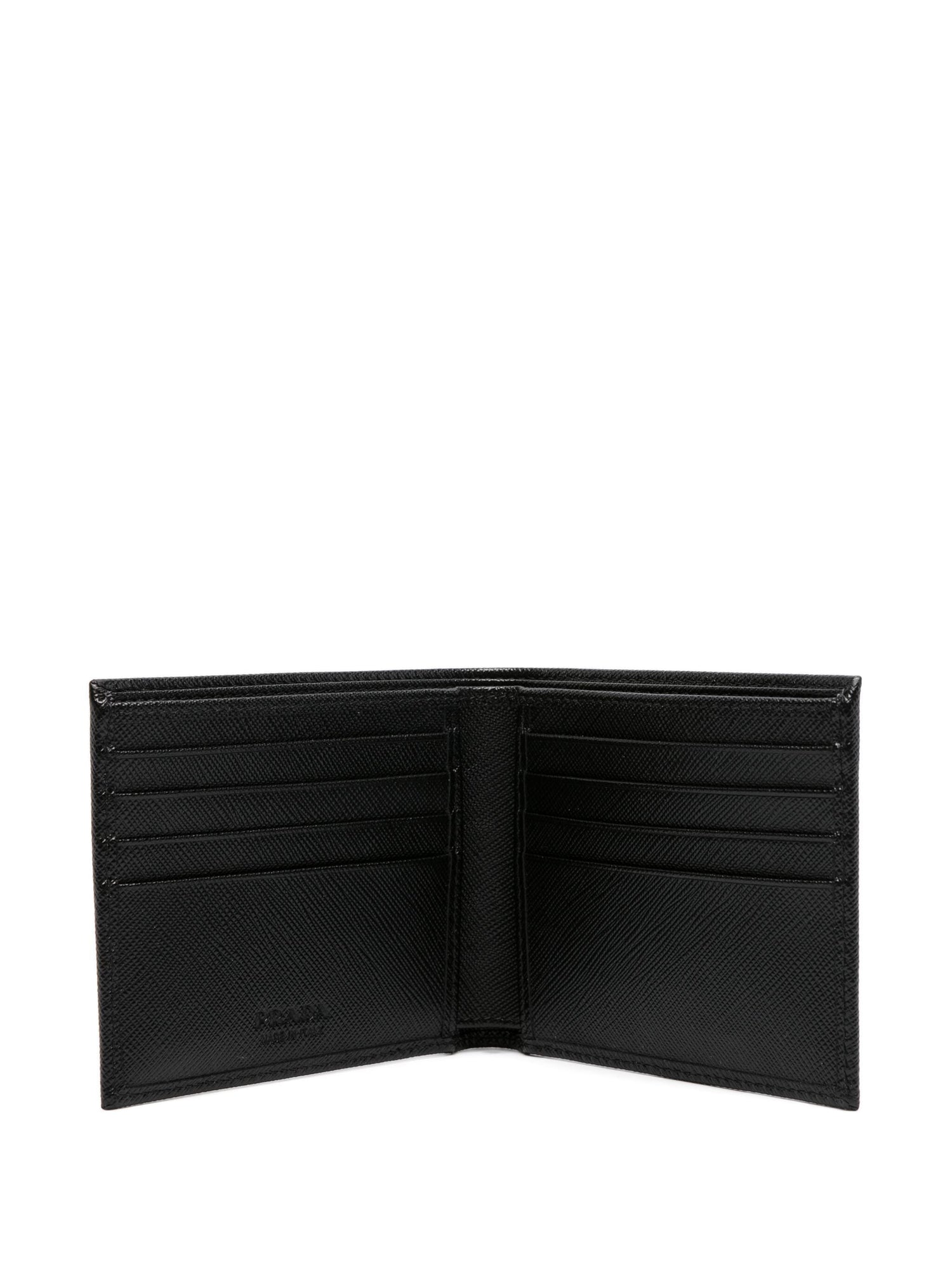 PRADA Mini Saffiano Logo Wallet