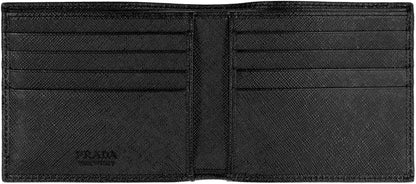 PRADA Mini Leather Flap-Over Wallet