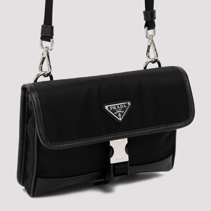 PRADA Mini Smartphone Case with Leather Accents