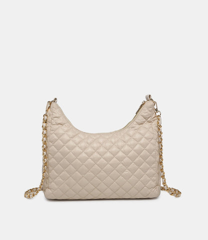 Bristol Quilted Nylon Hobo Bag