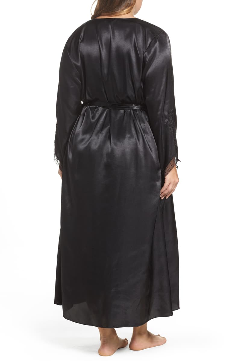 Flora by Flora Nikrooz Plus Size Satin Stella Robe, Size 1X