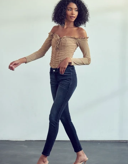Serenity Premier Mid Rise Super Skinny Jeans