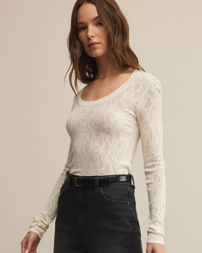 Tibi Scoop Mesh Sweater