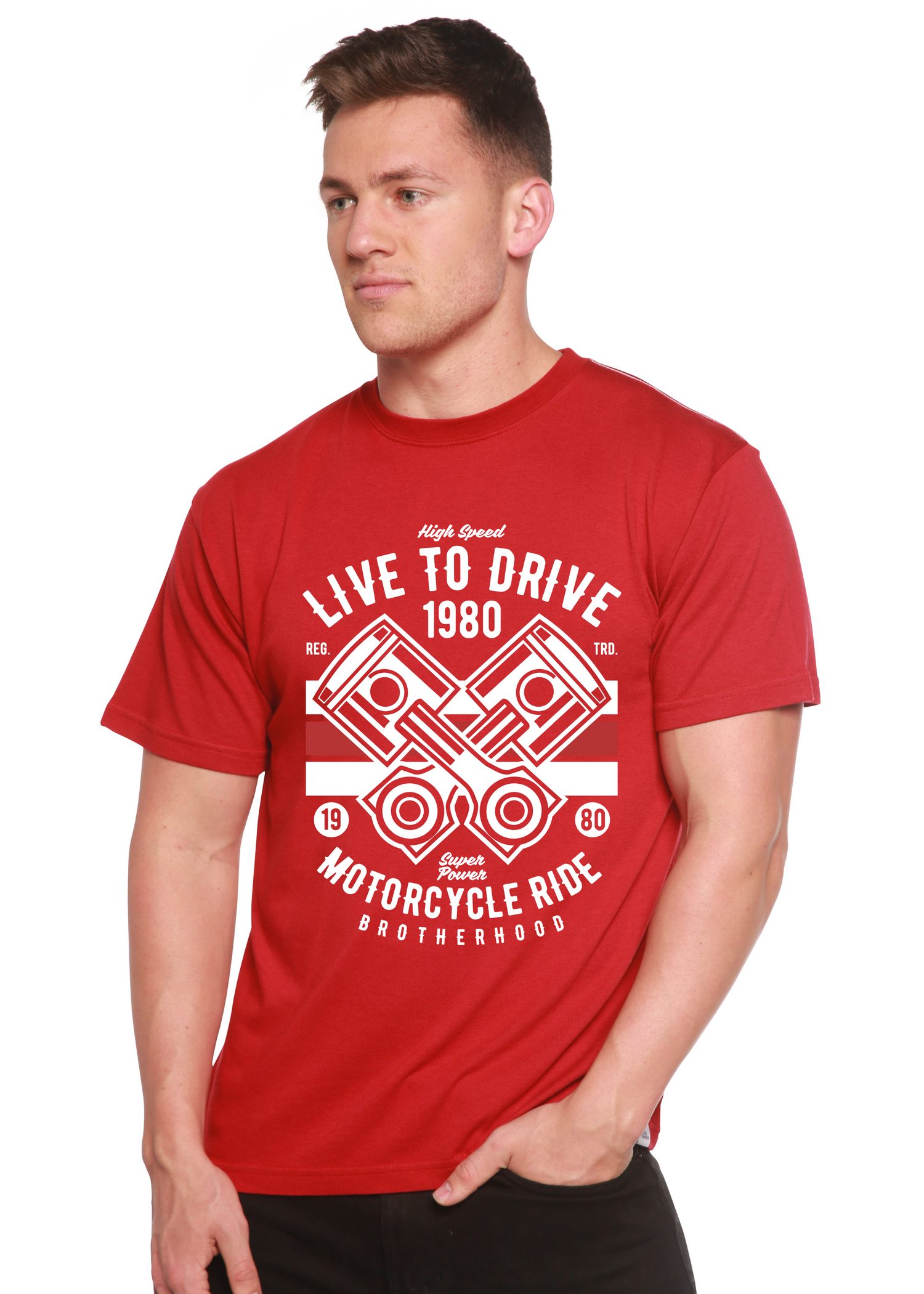 Live To Ride 1980 Men&