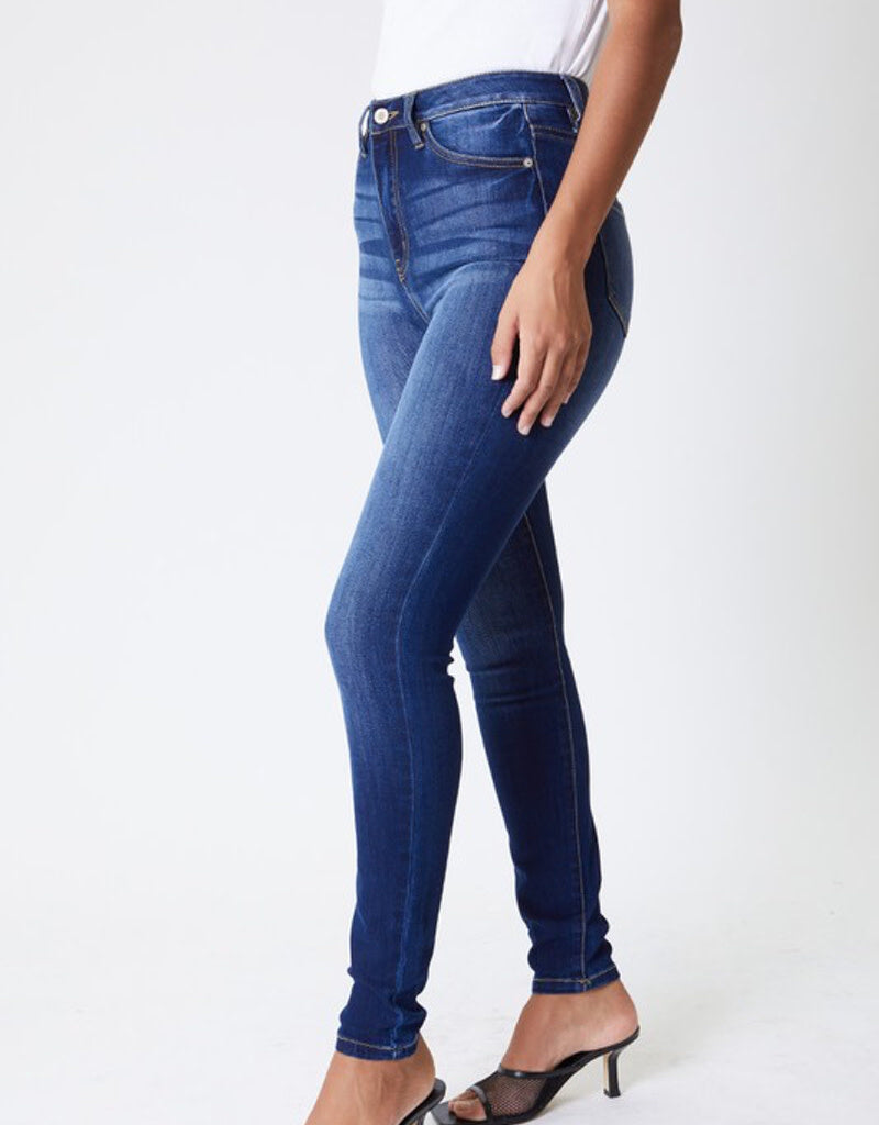 Anya High Rise Super Skinny Jeans - Dark