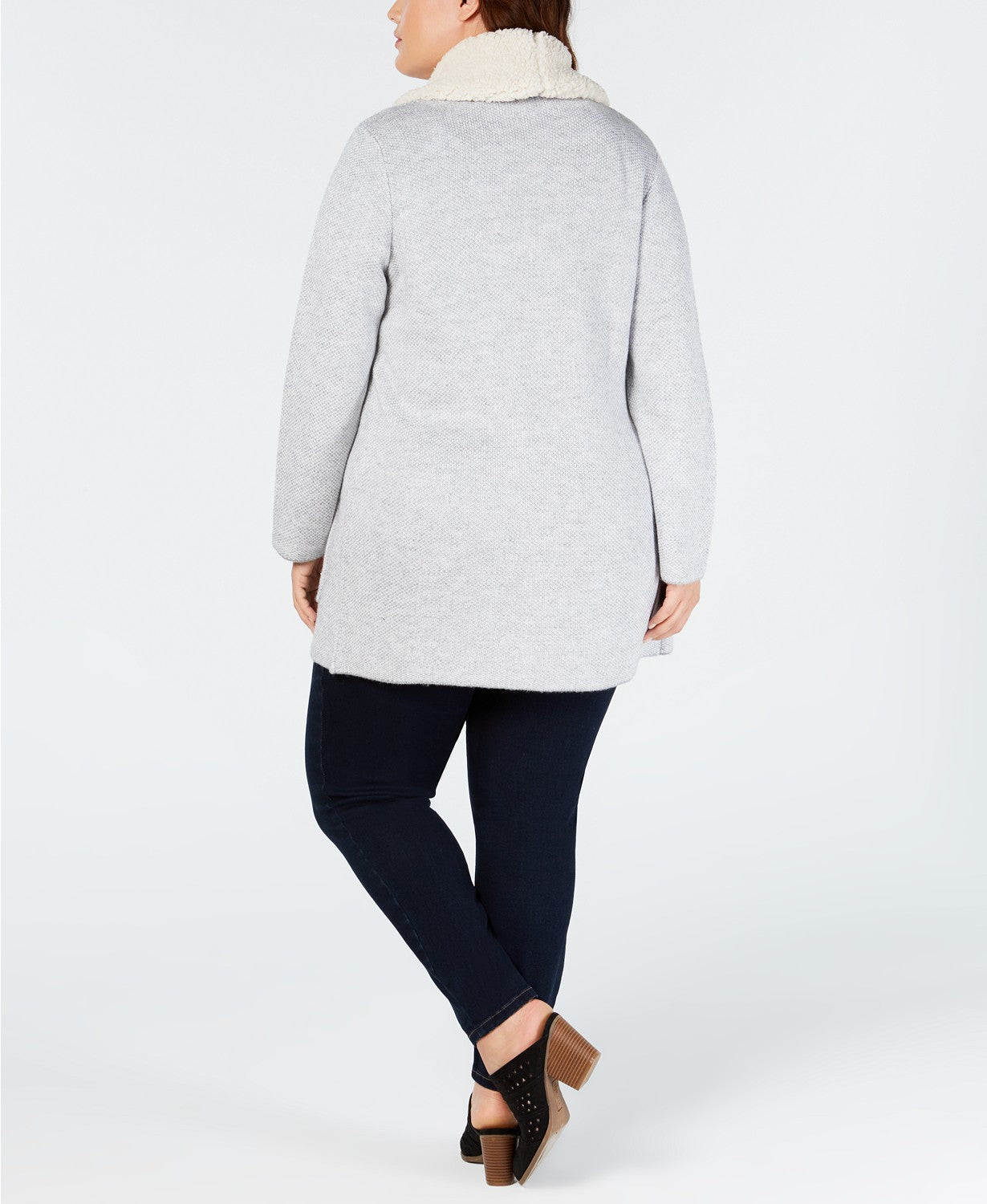 Style &amp; Co. Womens Drapey Pocket Sweatercoat