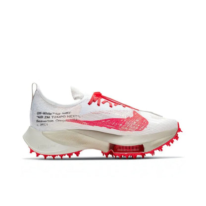 Nike Air Zoom Tempo Next% Flyknit Off White White Solar Red