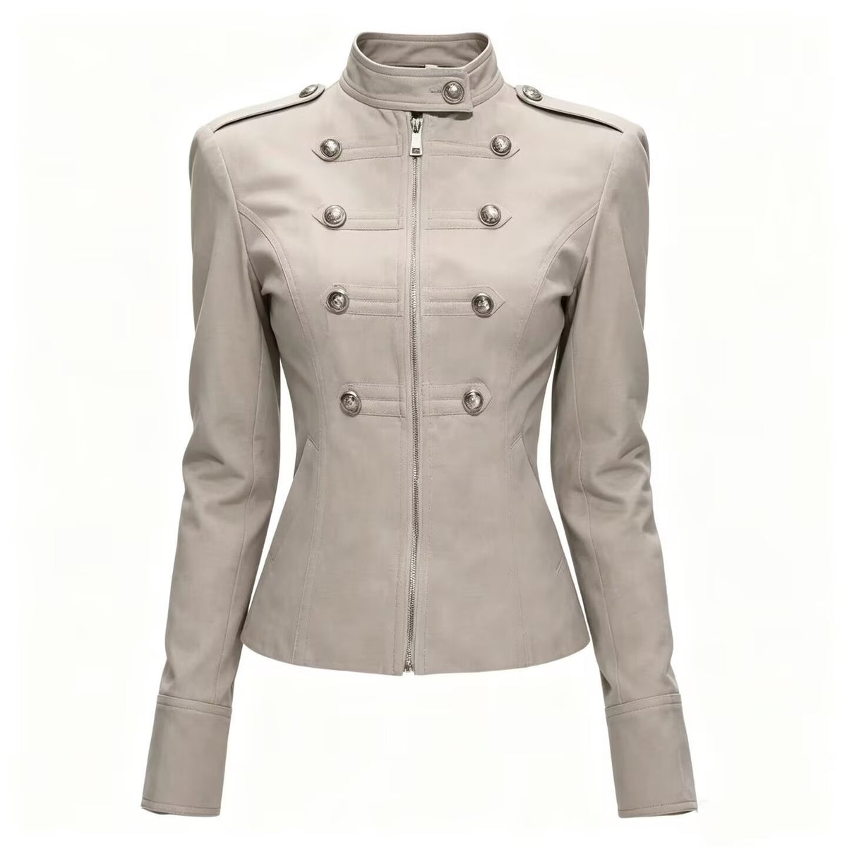 Retro-style elegant jacket coat