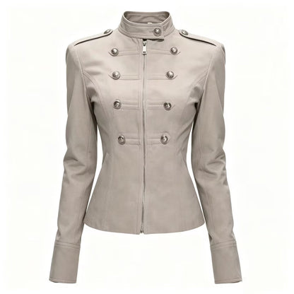 Retro-style elegant jacket coat