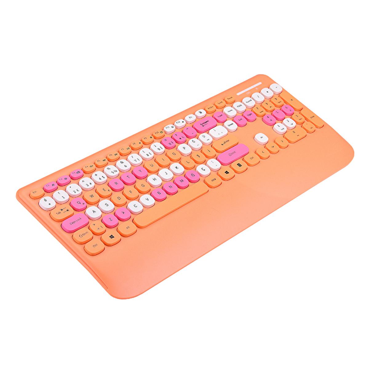 Everest Wireless Keyboard and Mouse Set - 2.4Ghz USB Receiver, 1600 DPI Mouse, TR-Q Layout