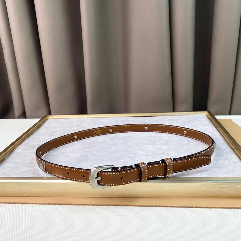 Celine Women Silver Buckle Belt &
