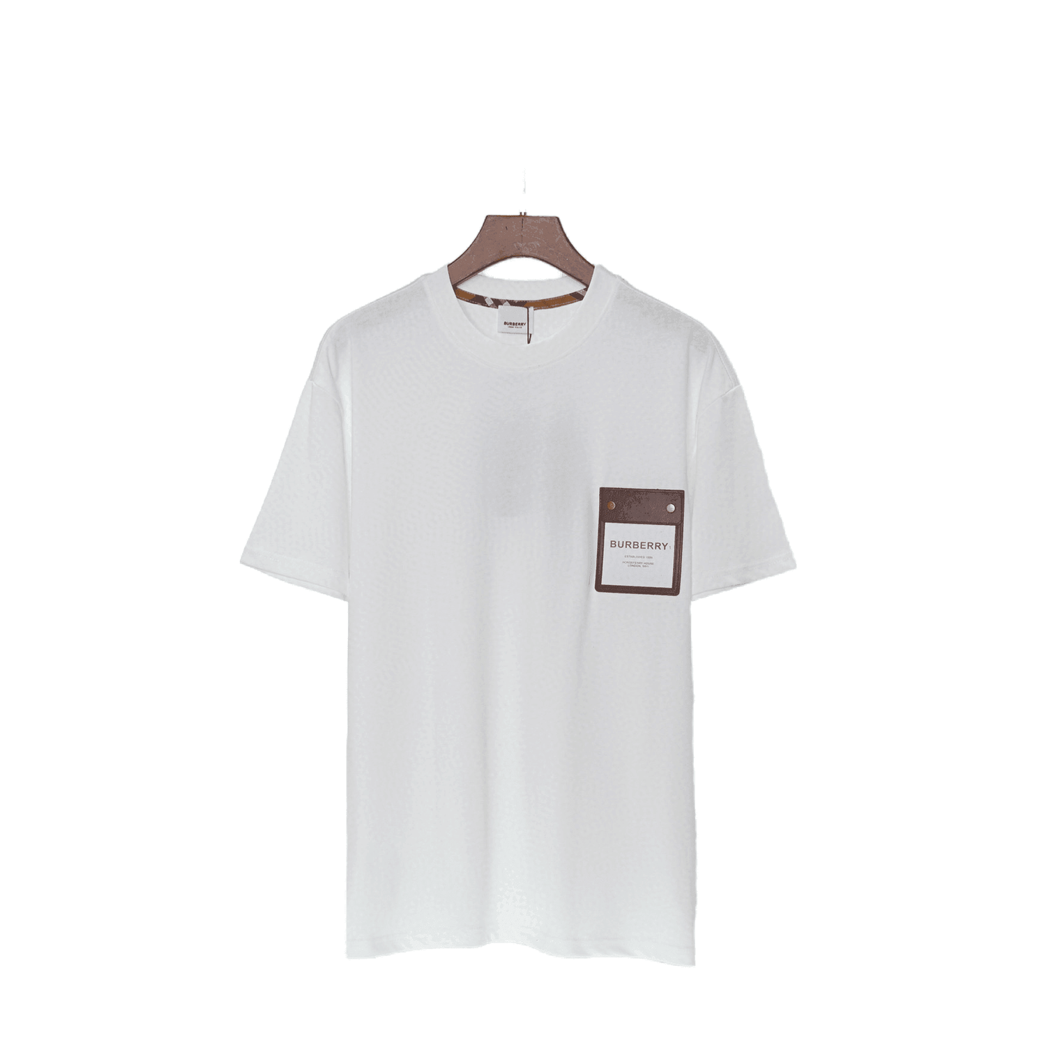 Burberry White Cotton Crew Neck T-Shirt – Classic Casual Elegance