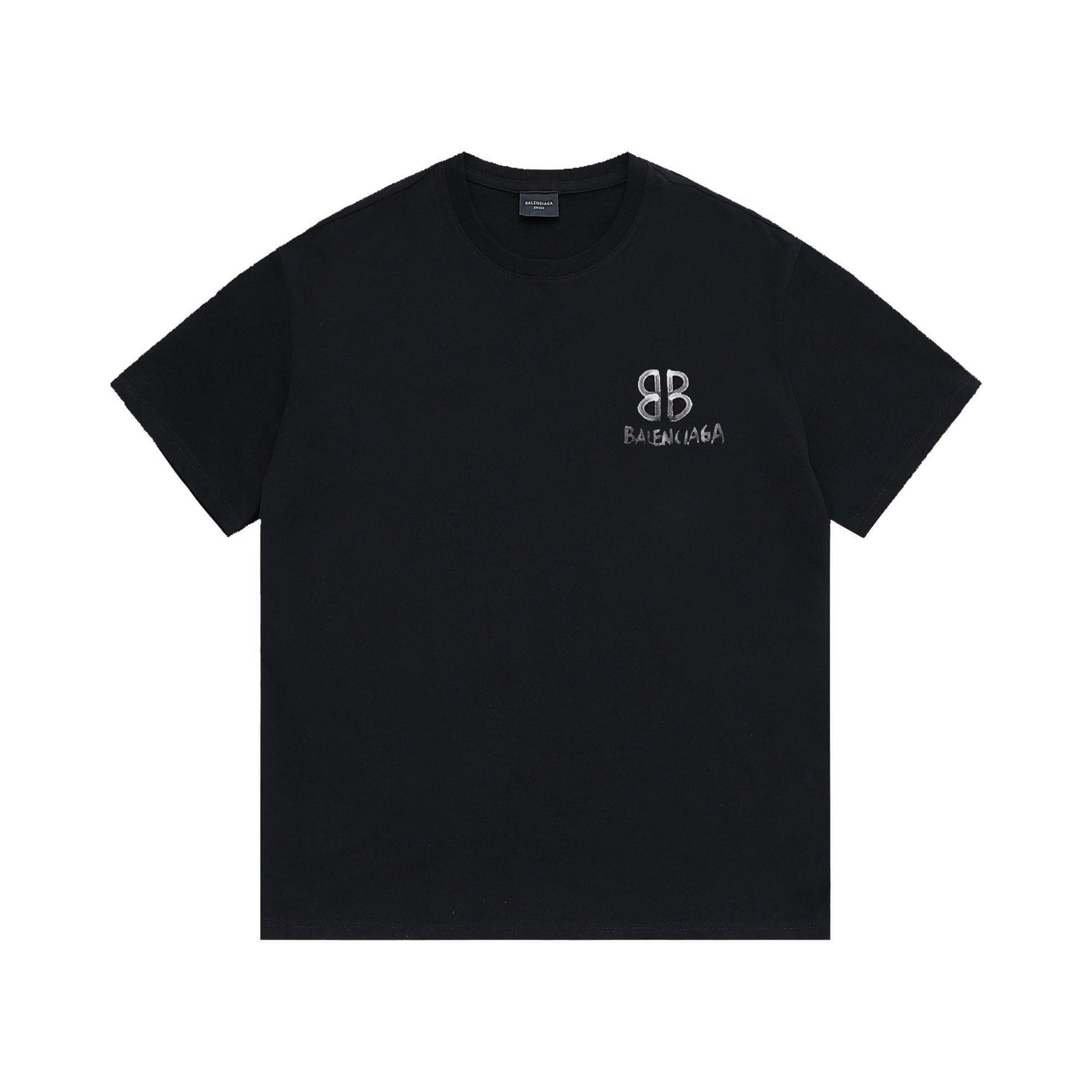 Balenciaga Black T-Shirt Without Collar