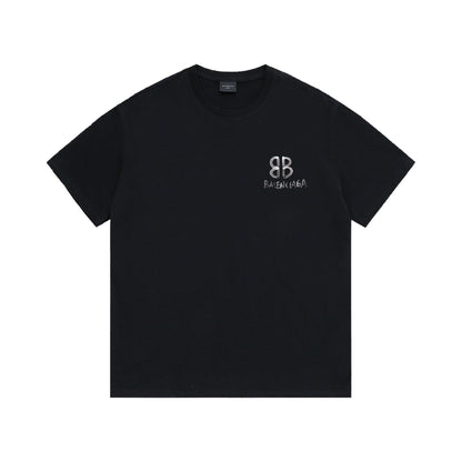 Balenciaga Black T-Shirt Without Collar