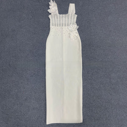 Elegant Beaded Bandage Dress