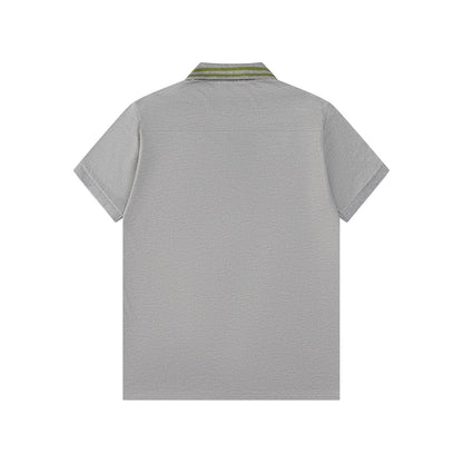 Gucci Luxury T-shirt with Collar Grey - Premium Cotton Comfort