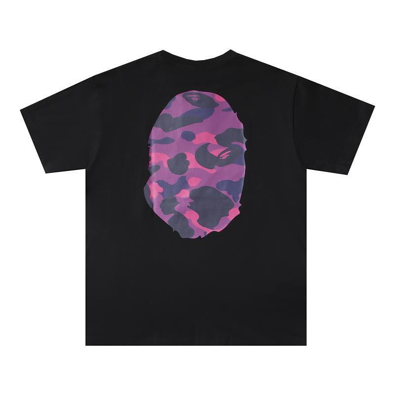 Bathing Ape Black T-Shirt without Collar