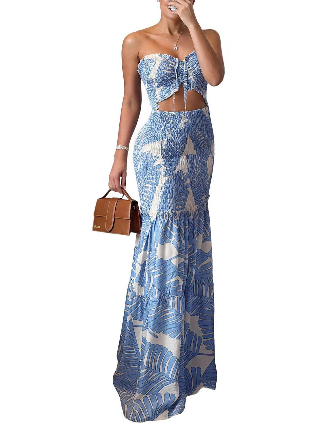 Fashionable Sexy Pleated Long Skirt