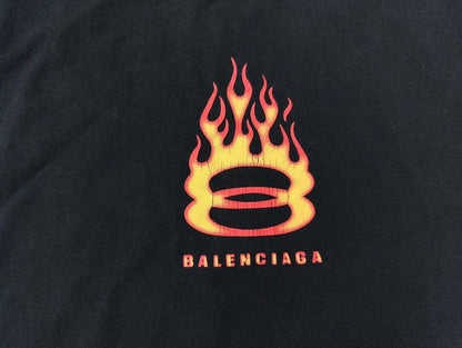 Balenciaga Burning Unity T-Shirt Oversized in black vintage jersey