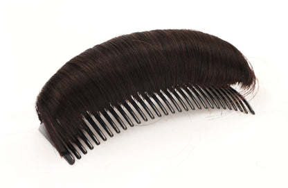Wigs, hair pads, combs and hair softeners