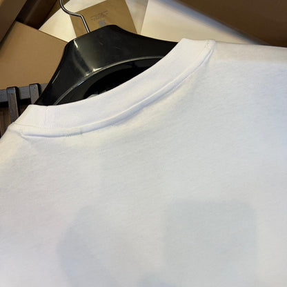 Burberry White T-Shirt Without Collar