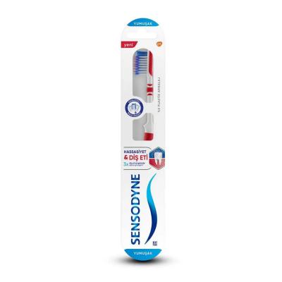 Sensodyne Sensitive Teeth &amp; Gums Manual Toothbrush - Soft Bristles for Gentle Cleaning