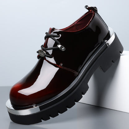 Mens Casual Derby Shoes with Height Increase