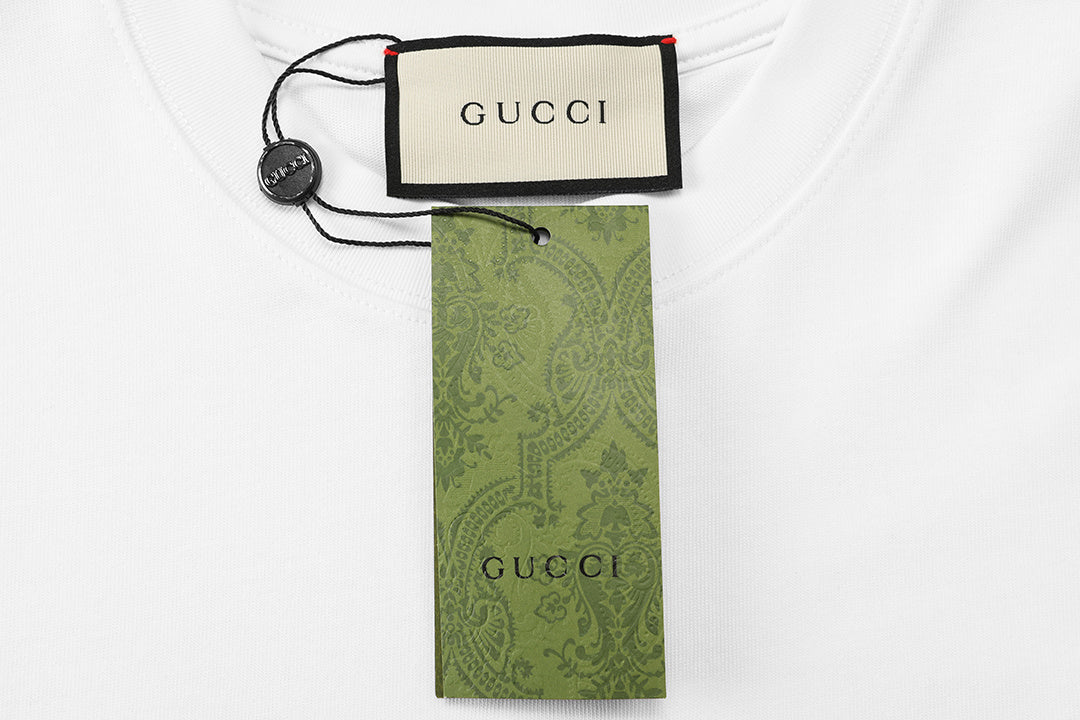 Gucci T-Shirt White Crew Neck - Premium Cotton Luxury Tee