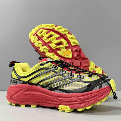 Nicole McLaughlin × Hoka Mafate Three 2 "Red/Neon Green