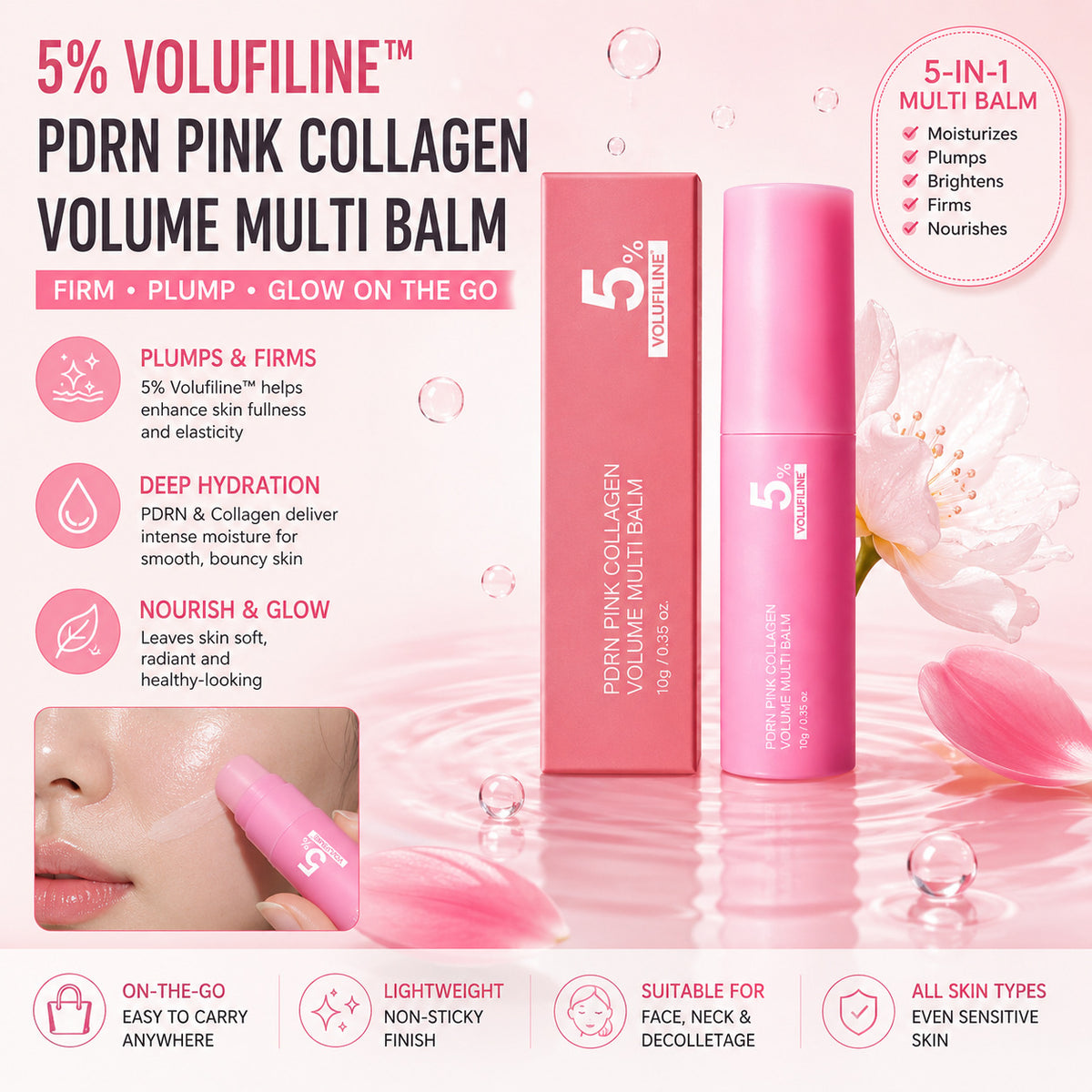 Collagen Plumping Moisturizing Balm Stick