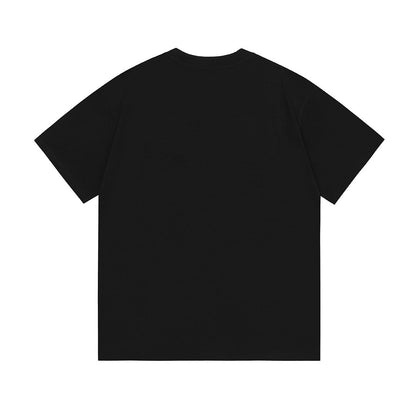 Gucci Collarless GG T-Shirt | Black Cotton Crew Neck