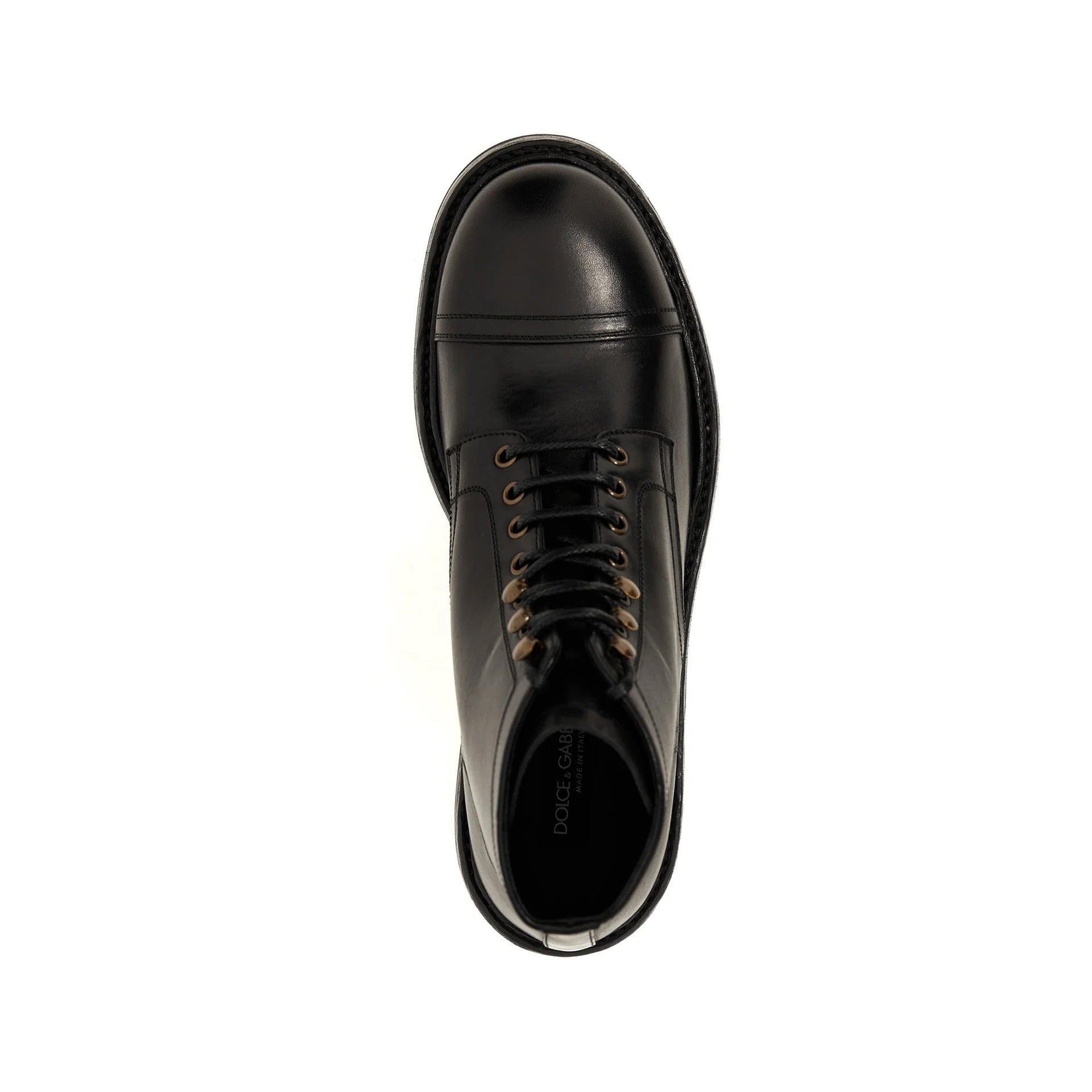 Dolce &amp; Gabbana Lace Up Leather Boots
