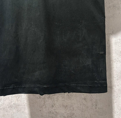Balenciaga Faded Black T-Shirt Without Collar