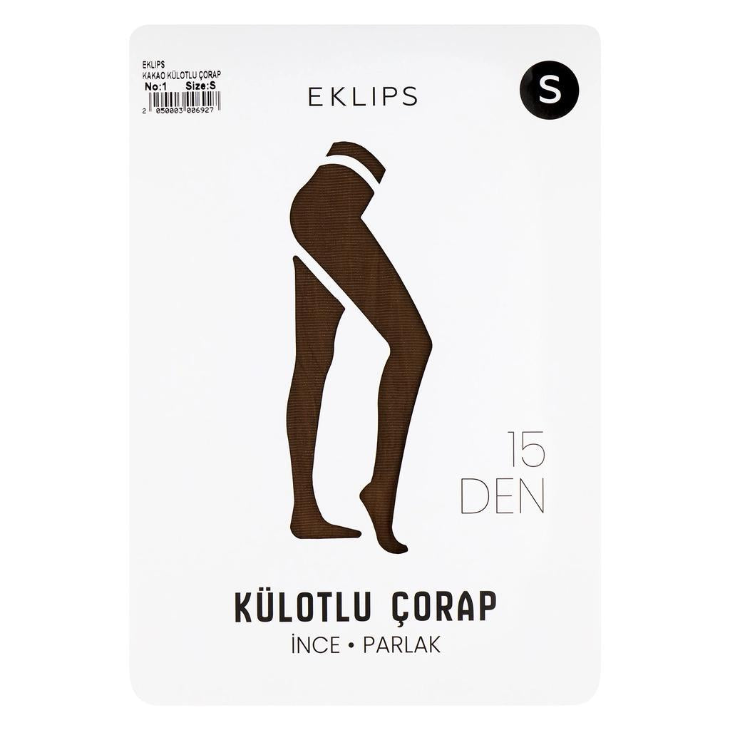 Eklips Cocoa Pantyhose Soft Sheer Tights in Size S