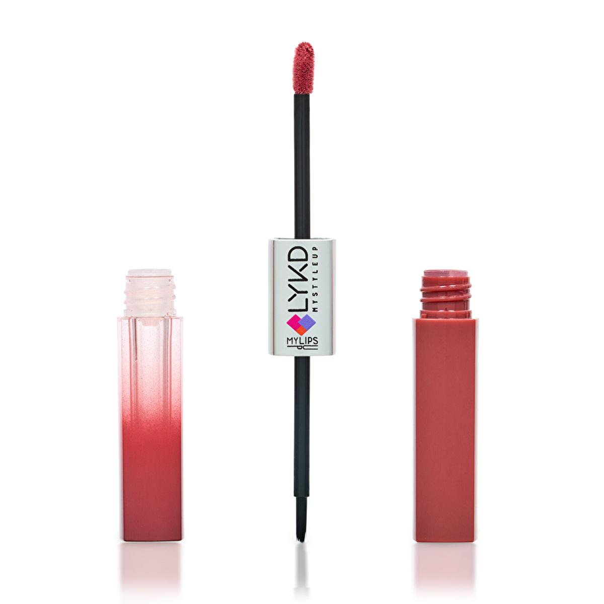 LYKD Double Sided Lipstick &amp; Gloss 564 Dusty Rose - Long Lasting, High Pigmentation Lip Color