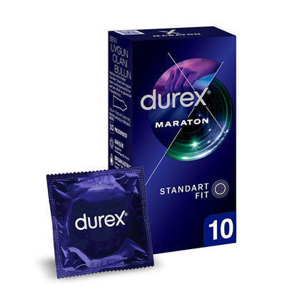 Durex Marathon Delay Condoms - Enhanced Performance for Adults &amp; Couples | 10 Count