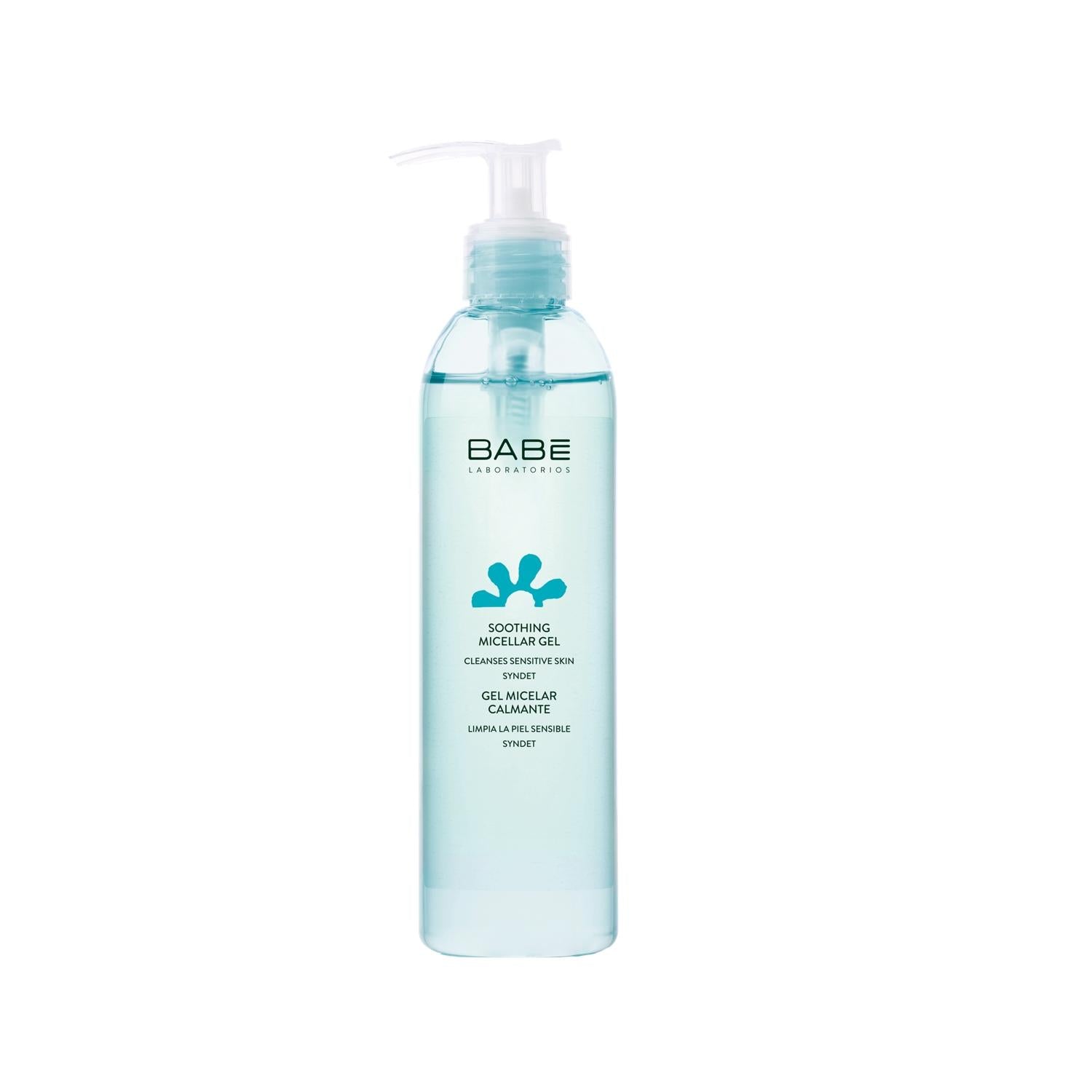 Babe Micellar Cleansing Gel (240ml) - Gentle Makeup Remover &amp; Sensitive Skin Face Wash - No Rinse, Purifying, &amp; Hydrating