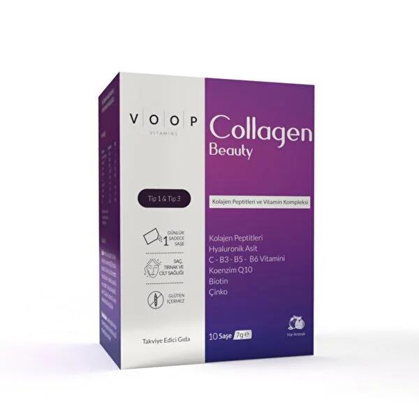 Voop Collagen Supplement for Anti-Aging, Skin Health, and Hair &amp; Nail Care - Gluten-Free, 5500mg Hydrolyzed Collagen Peptides